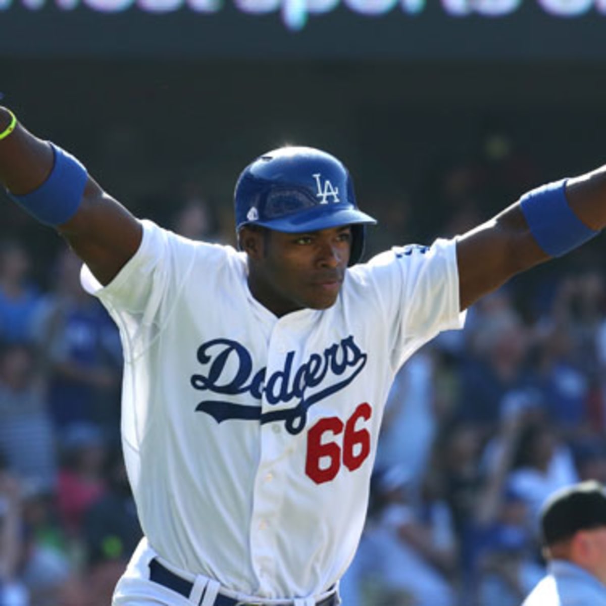 Dodgers outfielder Yasiel Puig is slimming down at the team's