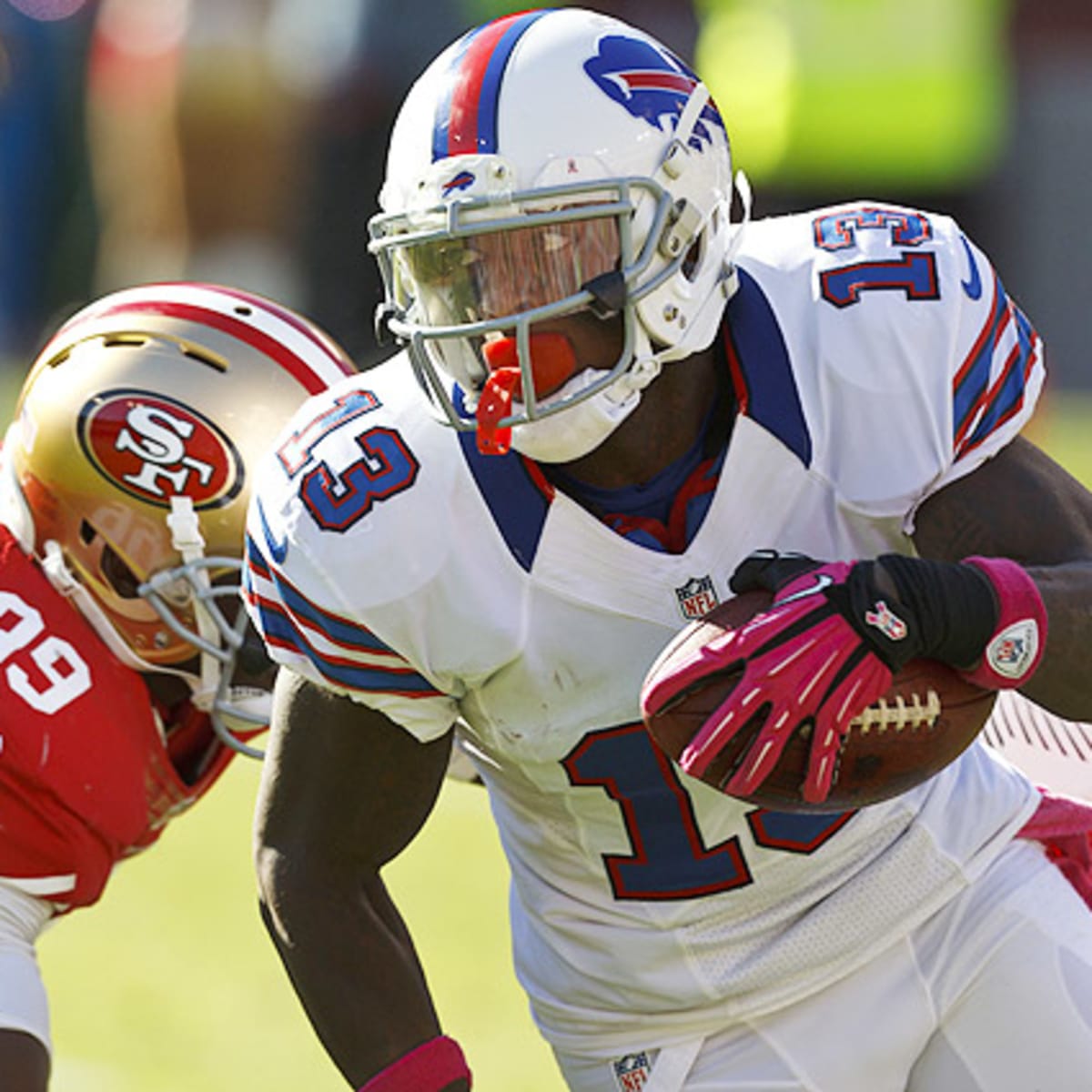 49ers' Stevie Johnson brings 'Stevie Styles' back to Bay Area