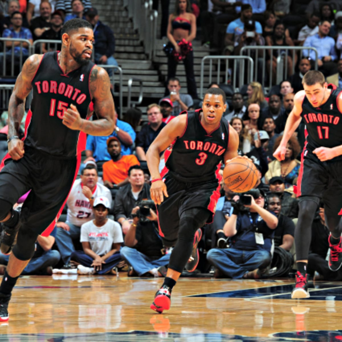 Amir Johnson and a Toronto newspaper reveal their suggestion for the newest  Raptor logo (Photo)