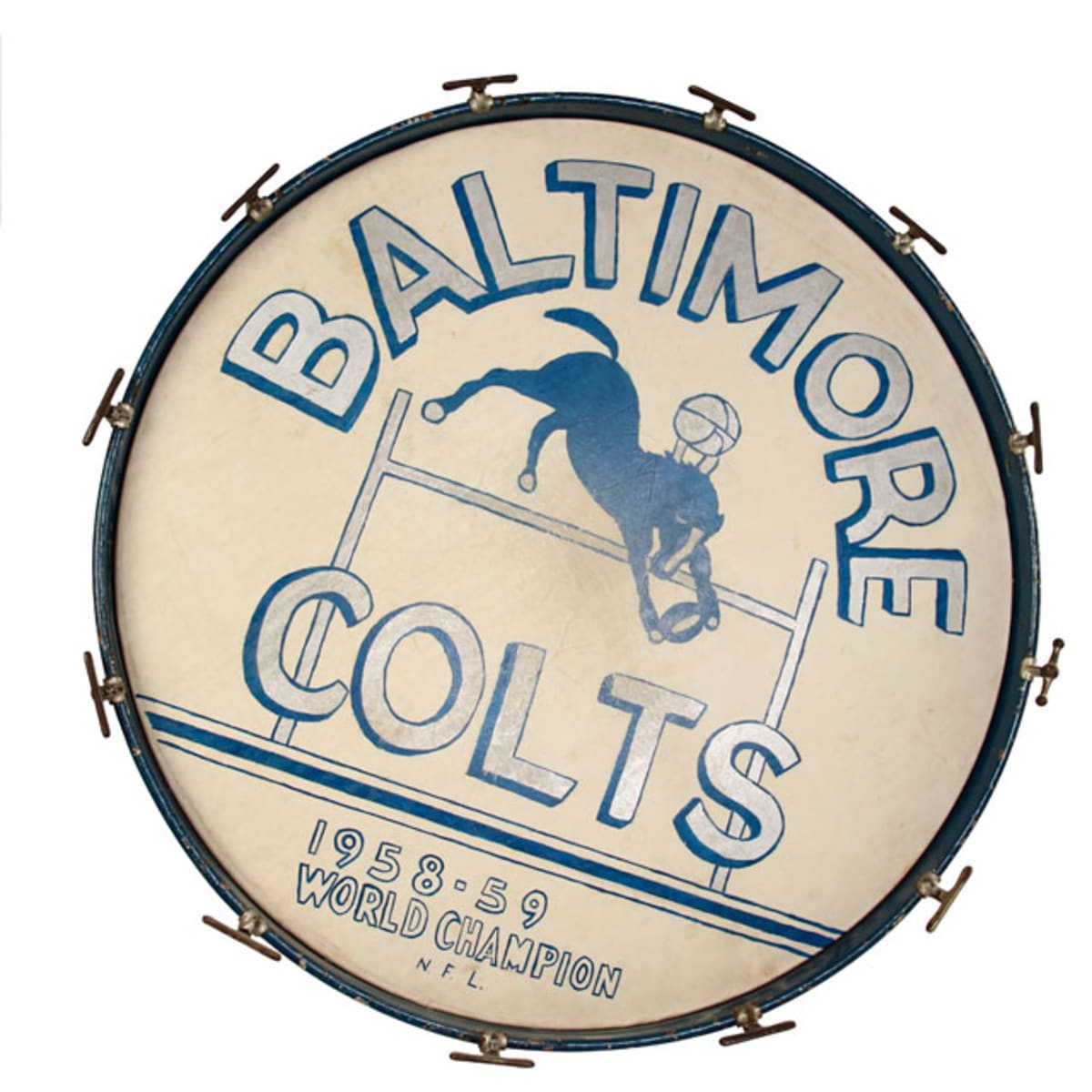 Baltimore Colts bass drum  Pro Football Hall of Fame