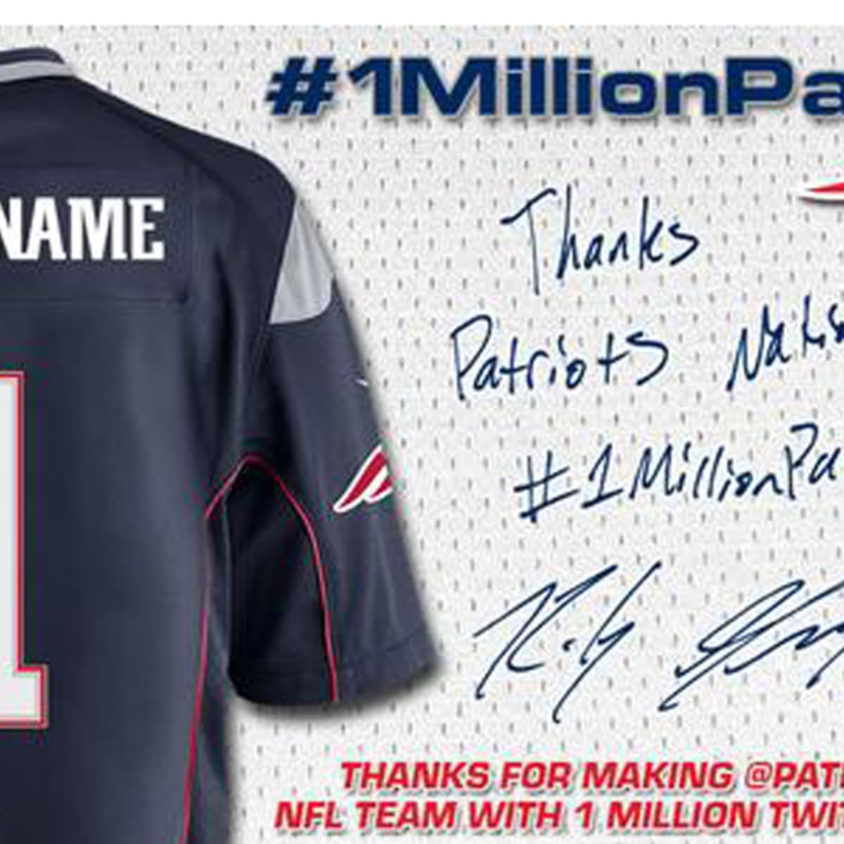 New England Patriots apologise after posting tweet with racial slur on the  back of a shirt to celebrate 1 million Twitter followers, The Independent