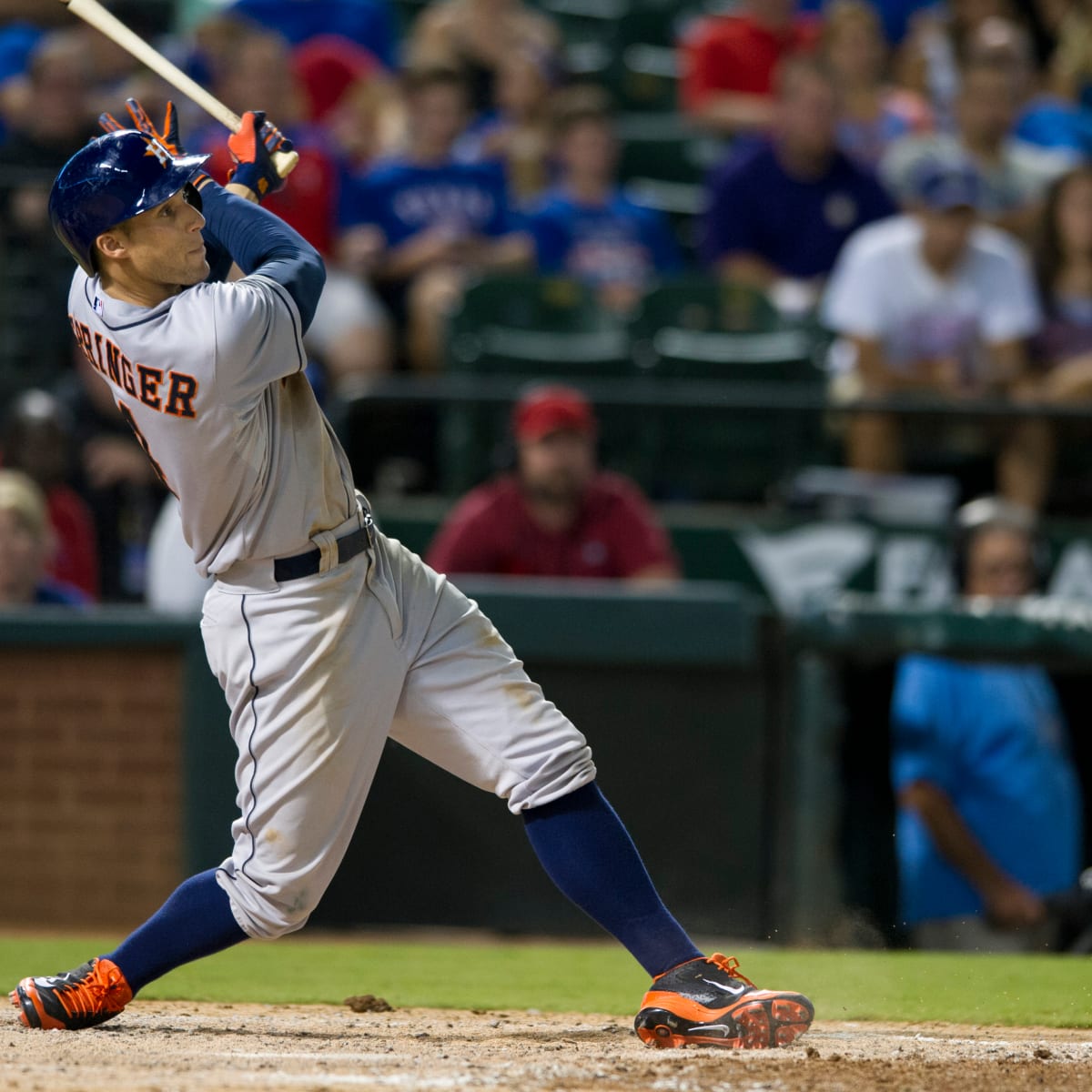 George Springer puts injured quad to the test