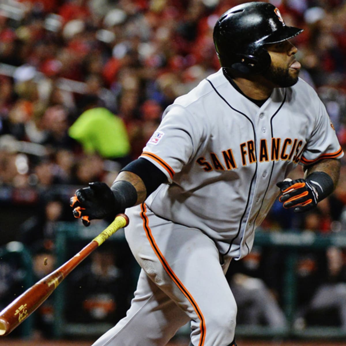 Pablo Sandoval makes history in Giants' loss: pitching, homering, stealing