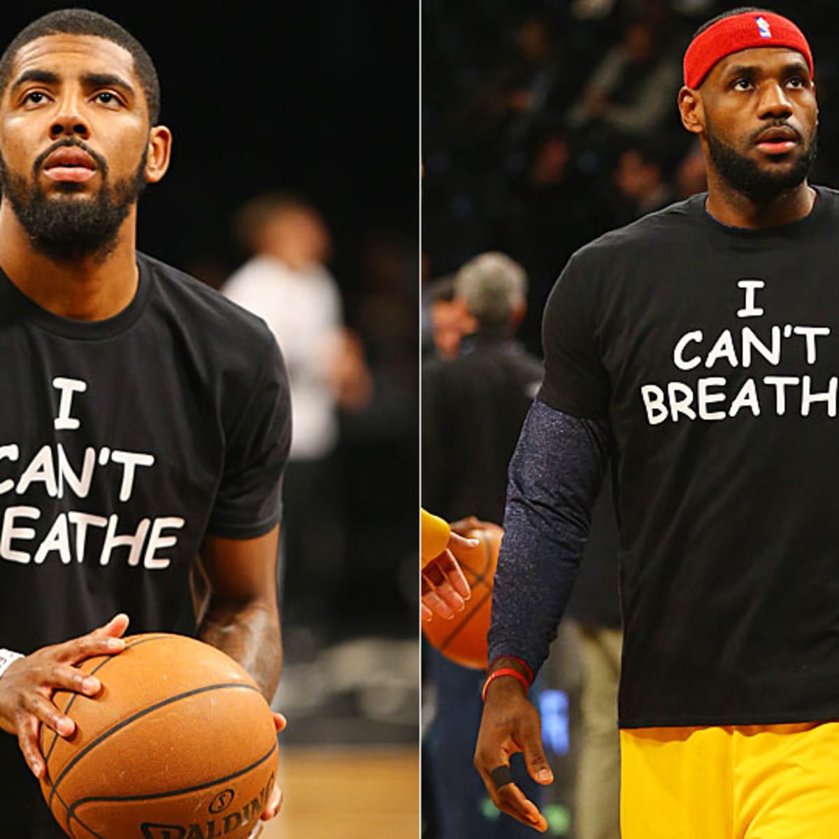 Kyrie Irving, Lebron James address reasons behind wearing 'I can't breathe'  shirts - Sports Illustrated