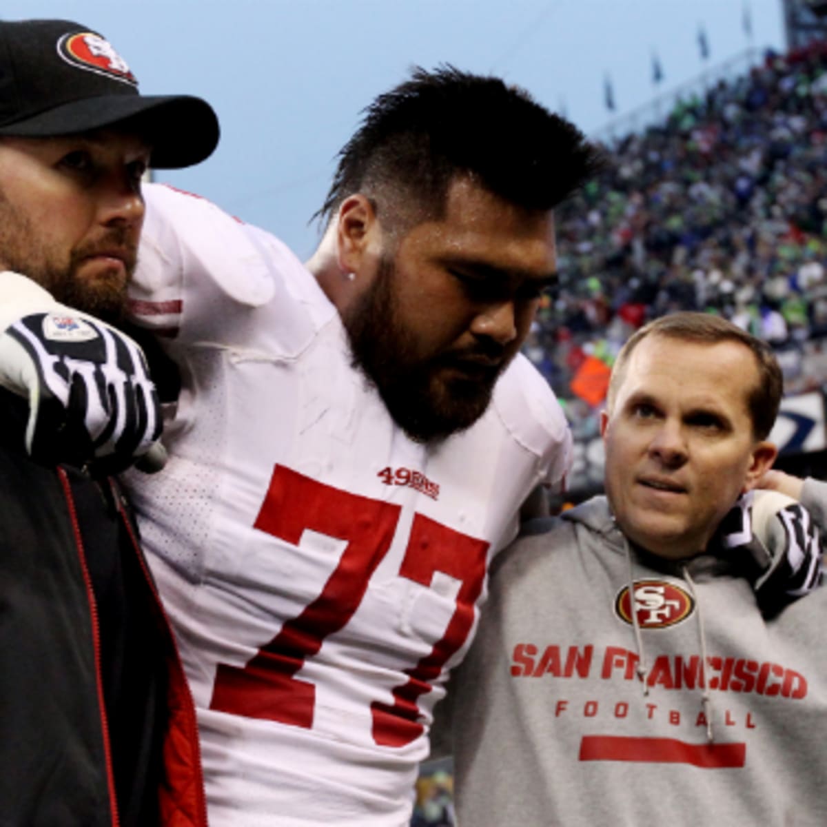 49ers' guard Mike Iupati out for rest of game vs. Seahawks - Sports  Illustrated