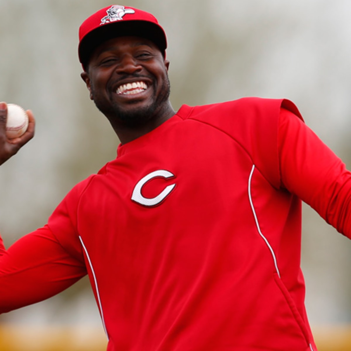 Reds' Brandon Phillips looks up to Dusty Baker