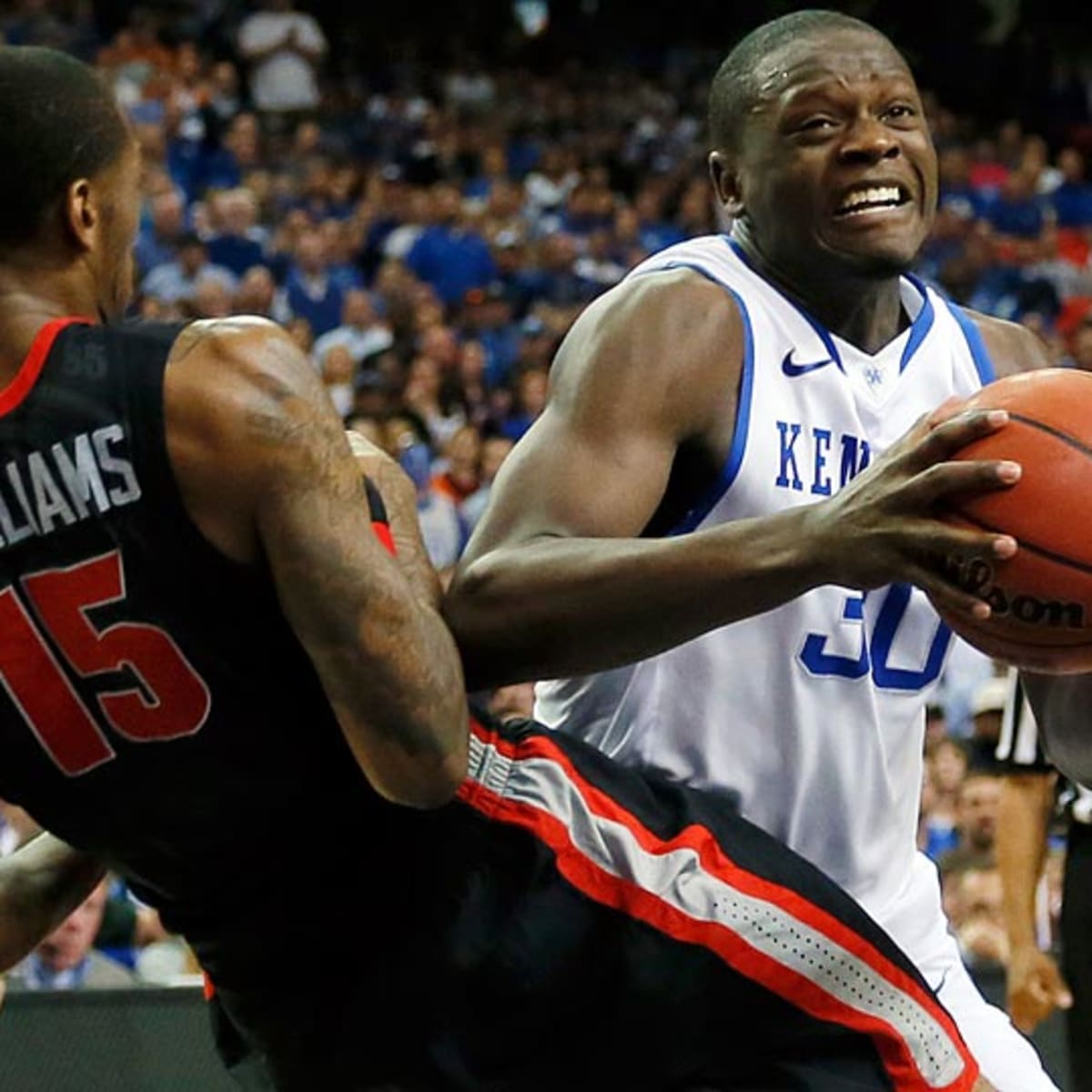 Lakers' draft pick Julius Randle in a Kobe Bryant jersey (Photo)