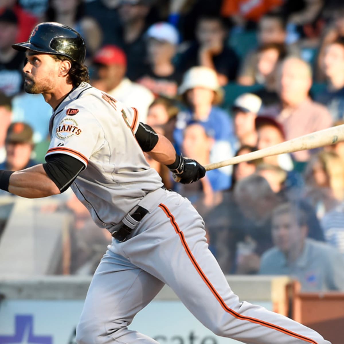 Angel Pagan, 2015, San Francisco Giants  Sf giants baseball, San francisco  giants baseball, Sf giants