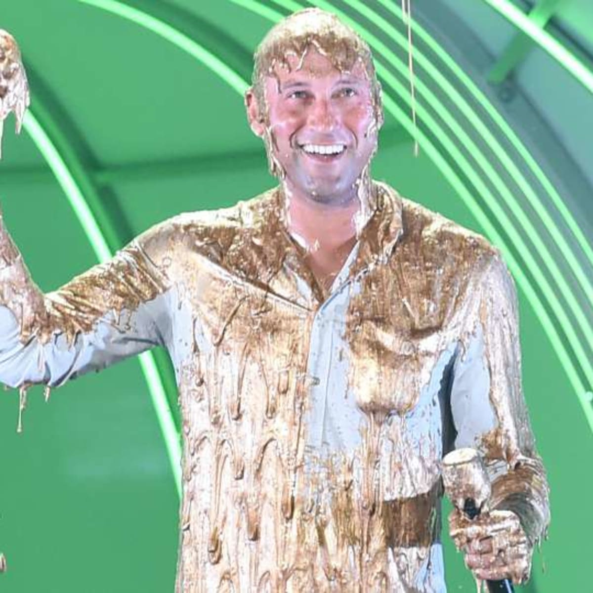 Derek Jeter Gets the Golden Slime at Kids' Choice Sports Awards 2015!:  Photo 3417954, 2015 Kids' Choice Sports Awards, Derek Jeter Photos