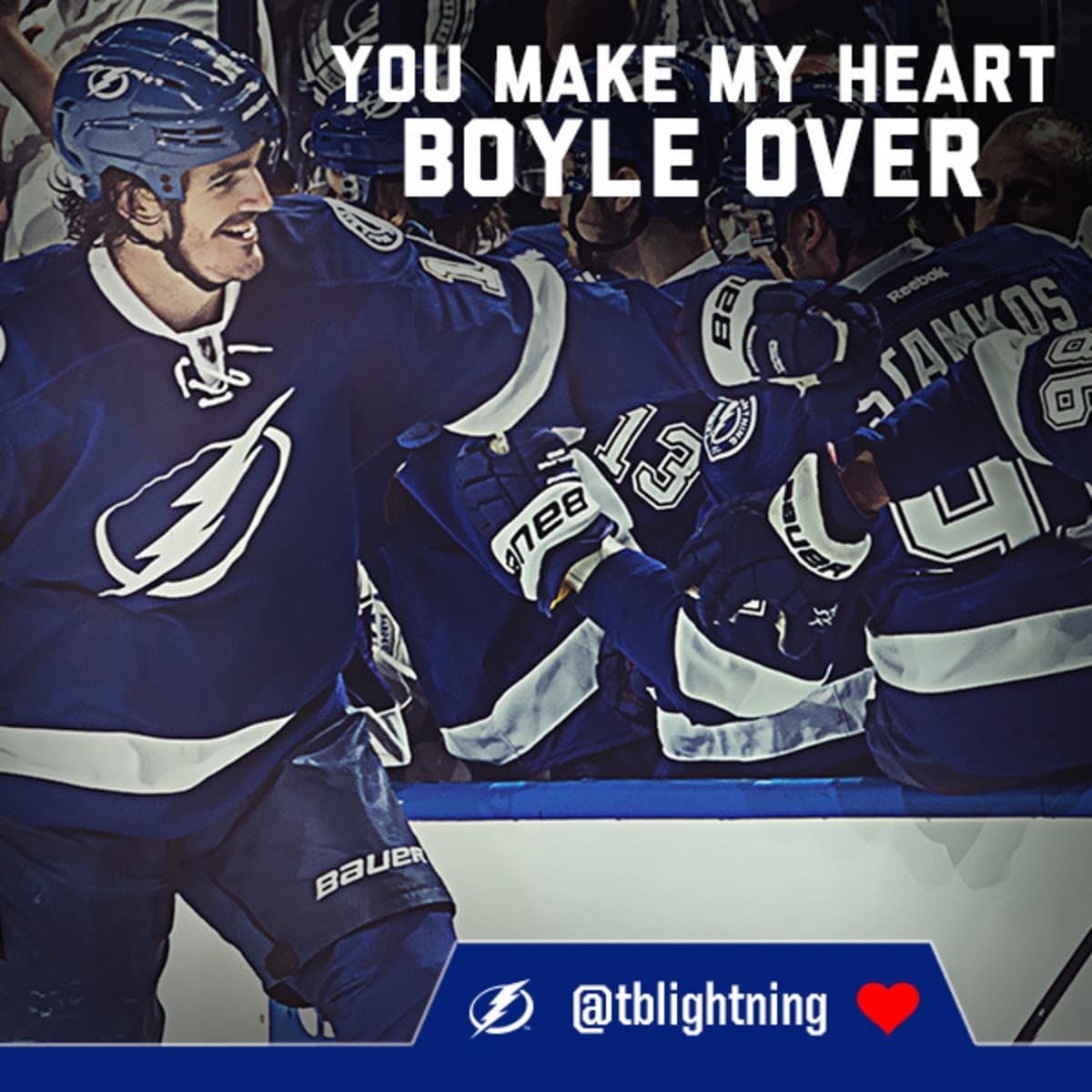 Tampa Bay Lightning Valentine's Day cards: Brian Boyle, Ondrej Palat -  Sports Illustrated