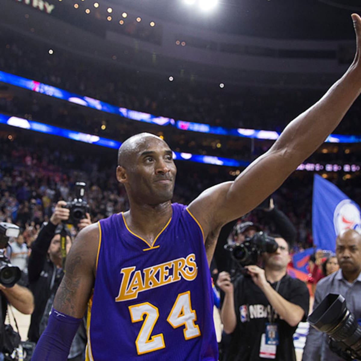 Floor signed by Kobe Bryant after farewell NBA appearance could