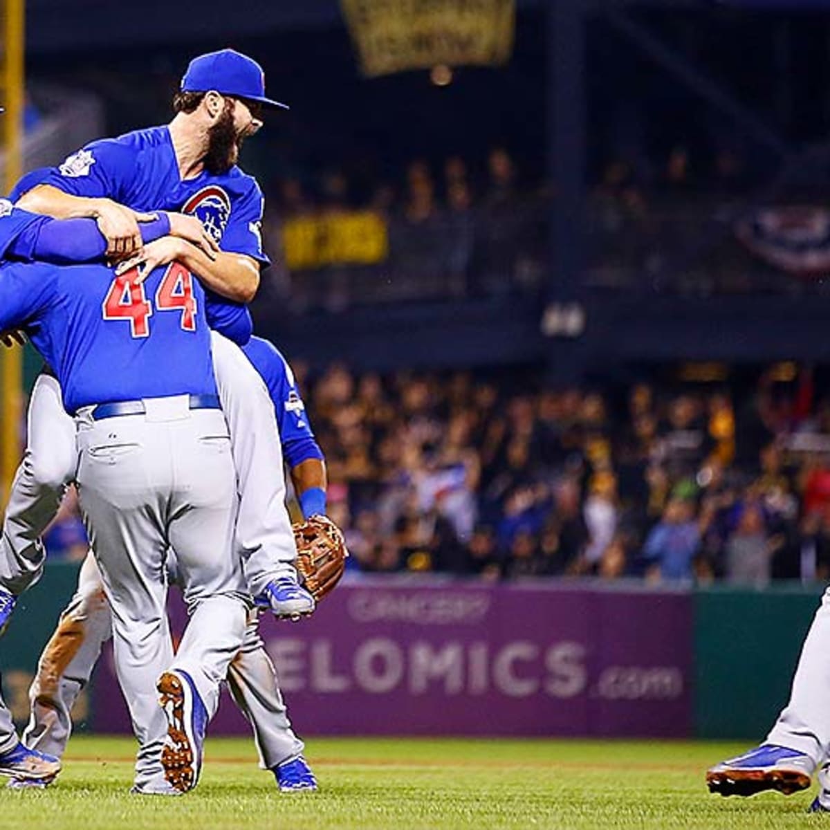 Cubs win NL wild-card game but benches clear when Pirates plunk