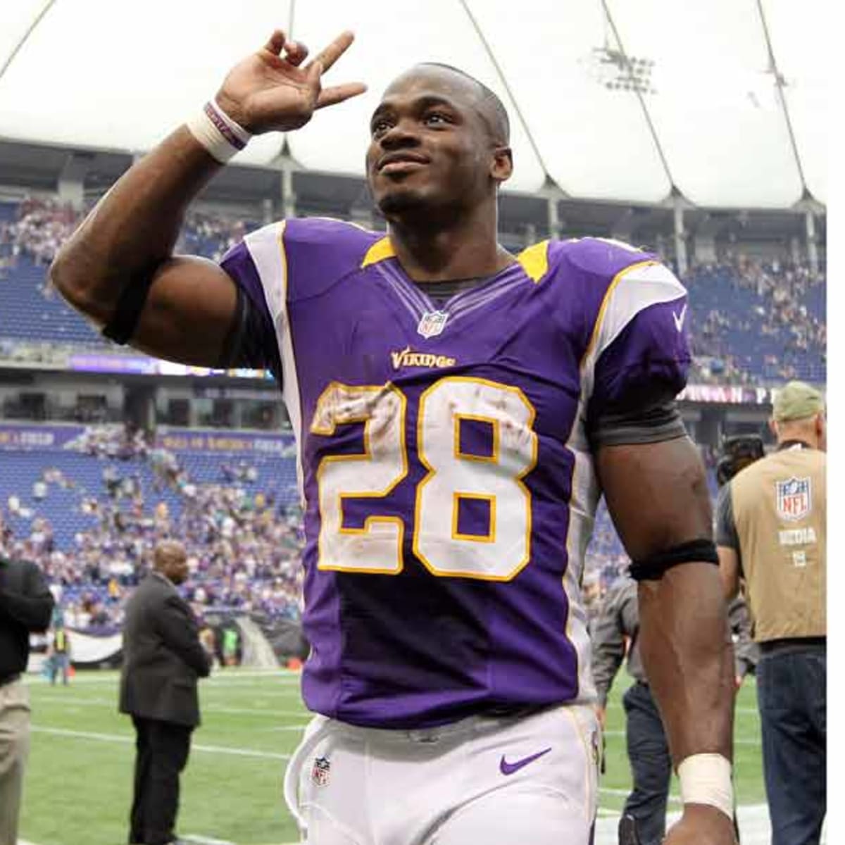 Vikings Fans Upset The Team Gave A WR Adrian Peterson's #28