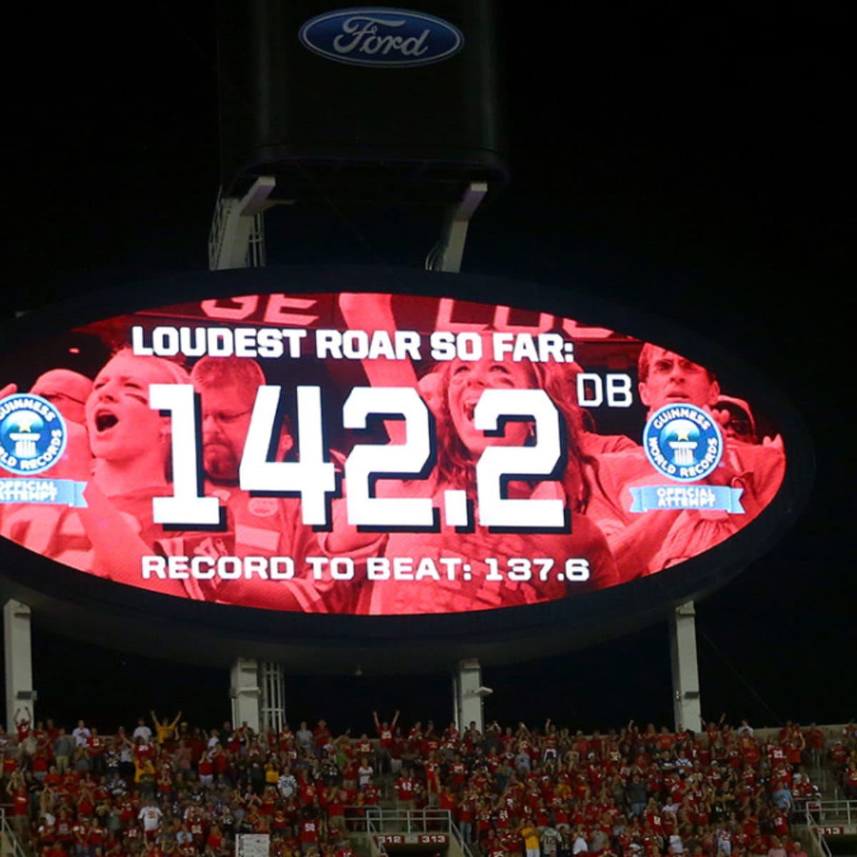 Chiefs fans reclaim world record for loudest stadium