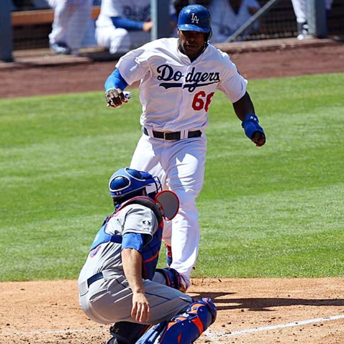 Yasiel Puig back in Dodgers' lineup, receives challenge from manager - ABC7  San Francisco