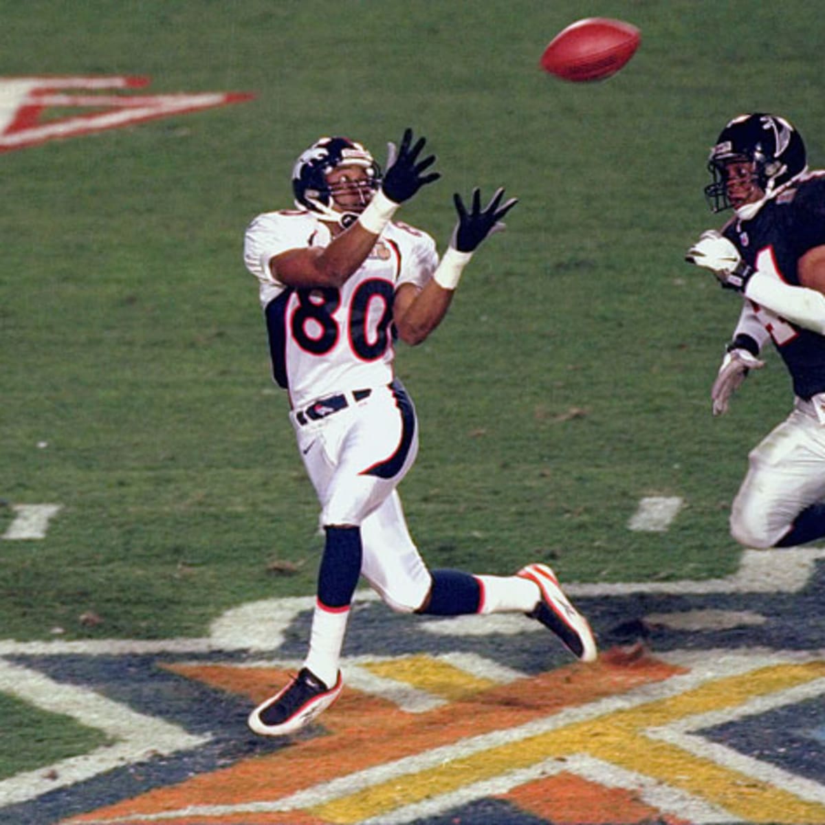 Rod Smith (80) carries the ball – Denver Broncos History