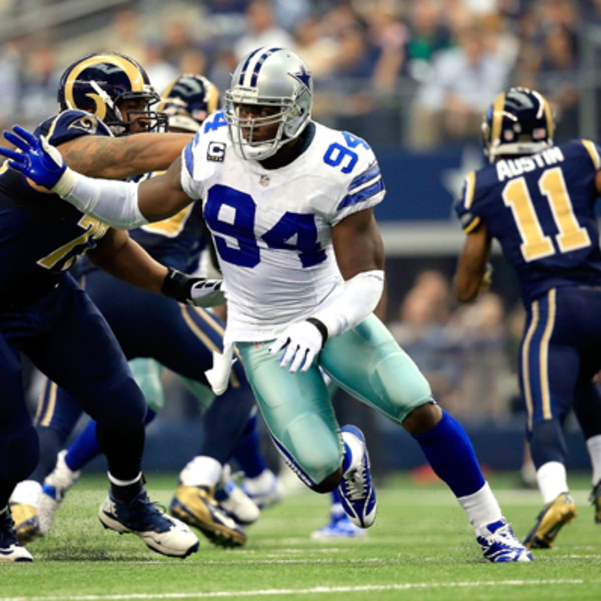 Dallas Cowboys linebacker DeMarcus Ware (94) during a football