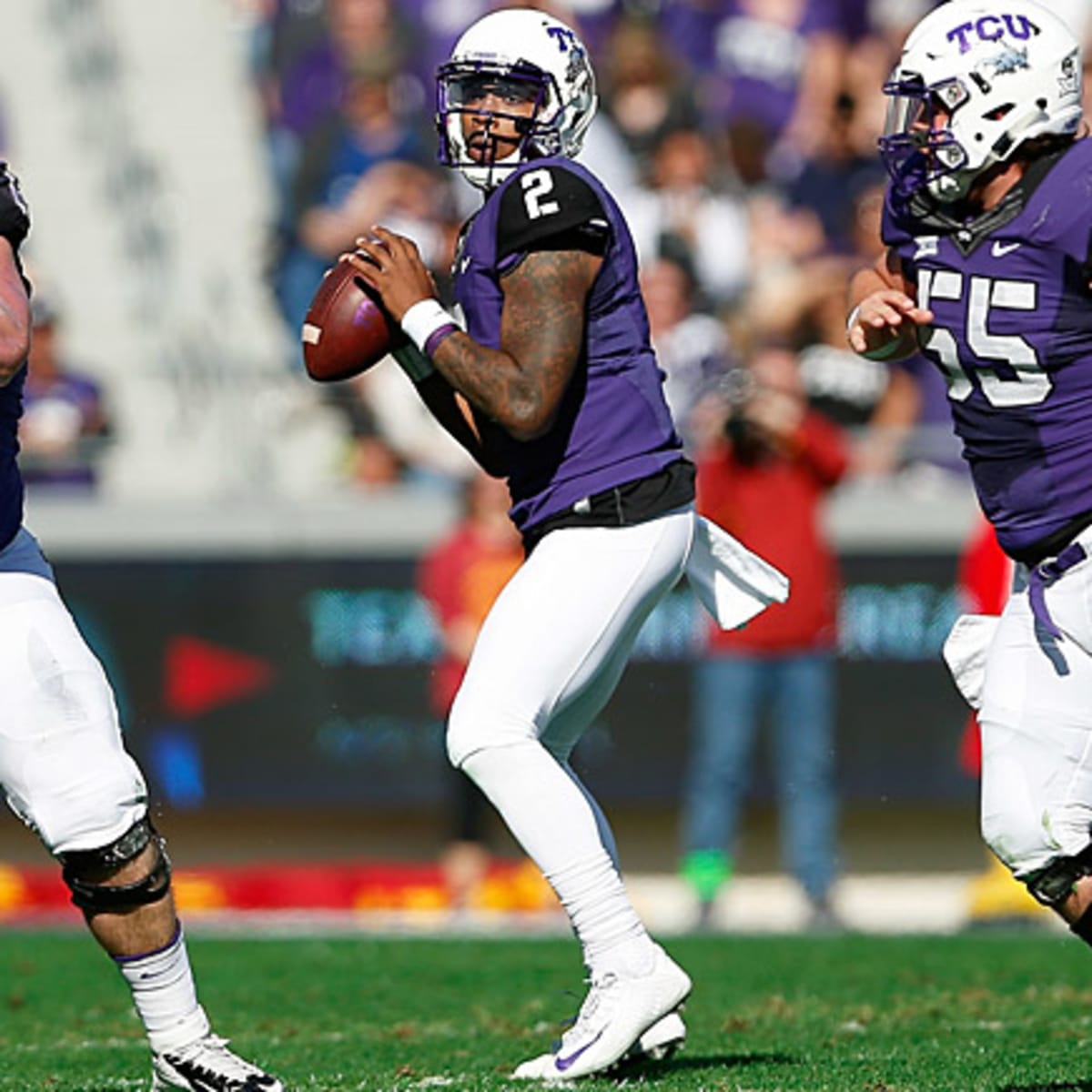 TCU QB Trevone Boykin injures ankle, coach thinks he'll be back for OU 