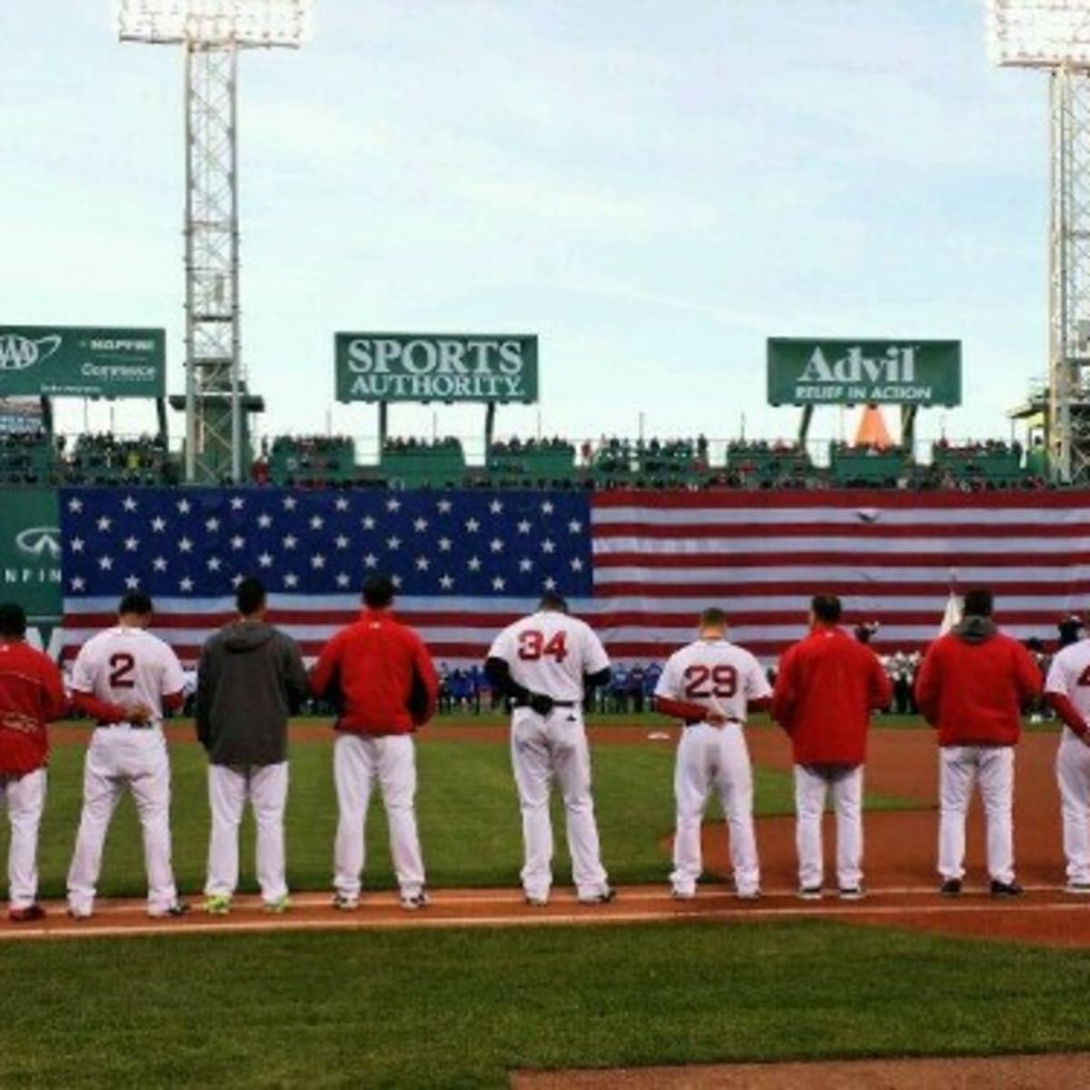 Red Sox honor Stanley Cup champs before game