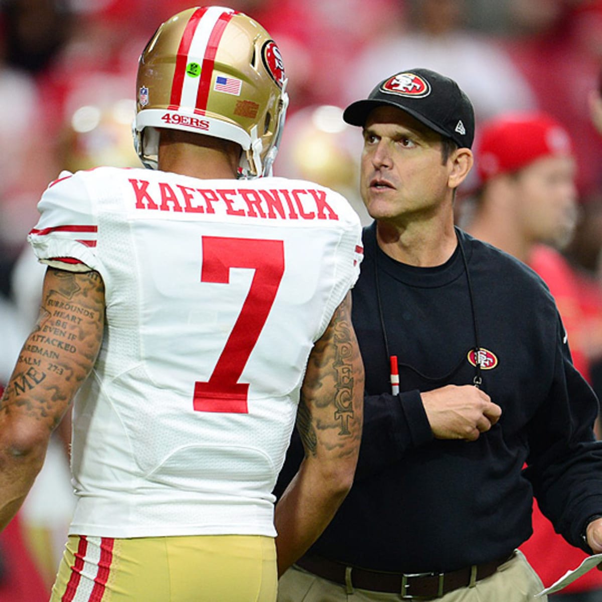 Jim Harbaugh returns to Levi's Stadium for 2012 reunion during 49ers-Chiefs