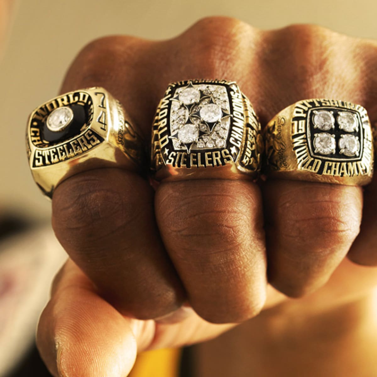 Steelers and Packers Super Bowl Rings