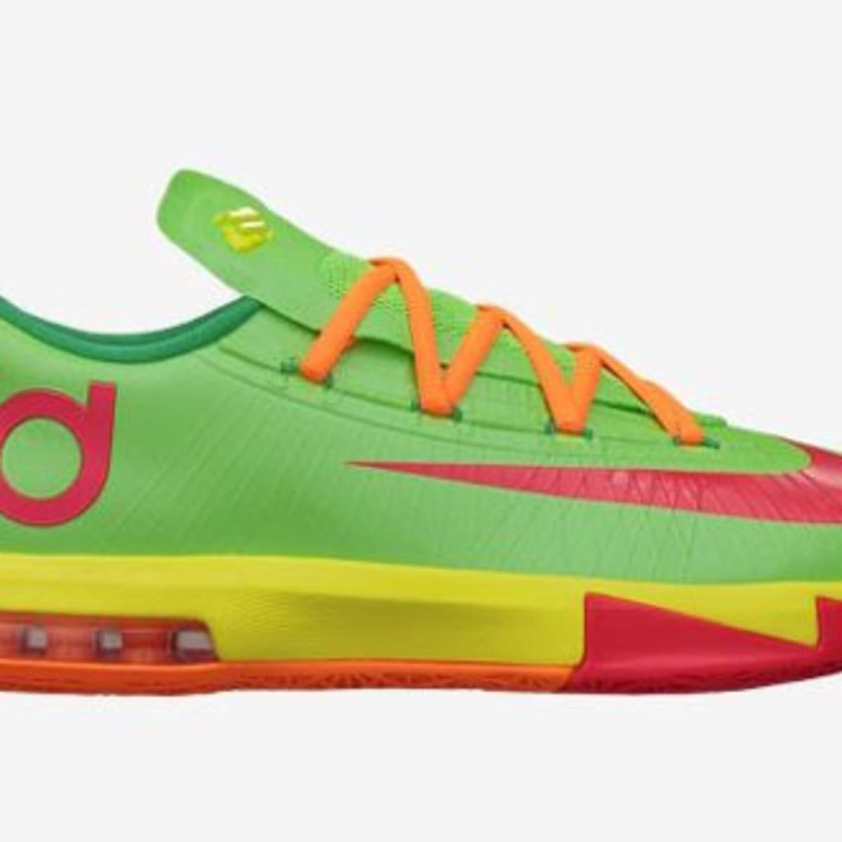 kd shoes orange and green