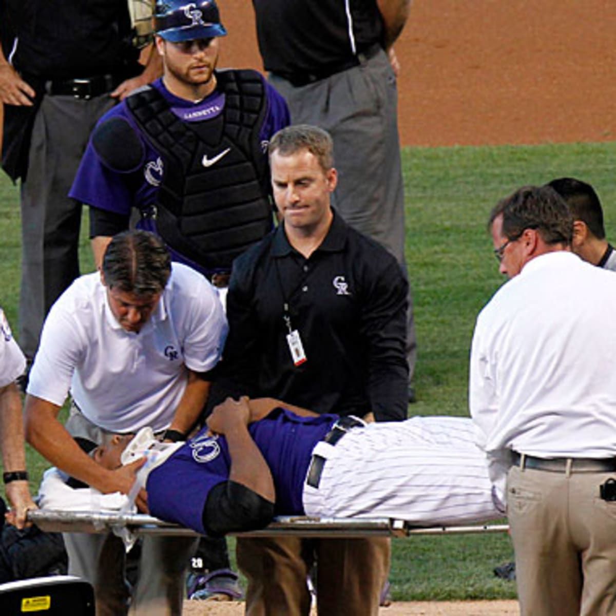 Rockies pitcher leaves hospital after being hit by line drive