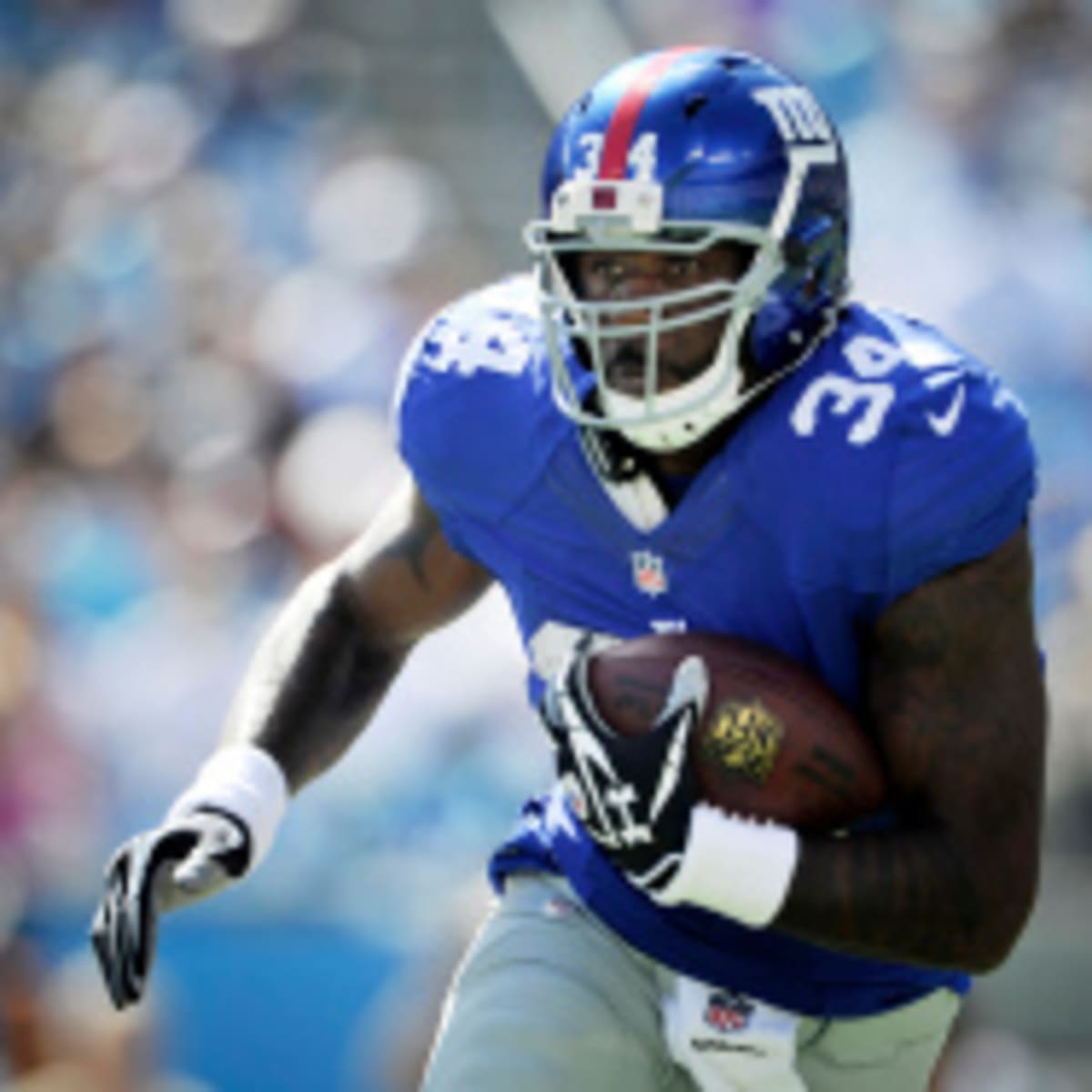 New York Giants running back Brandon Jacobs receives death threat over  fantasy football lineup 