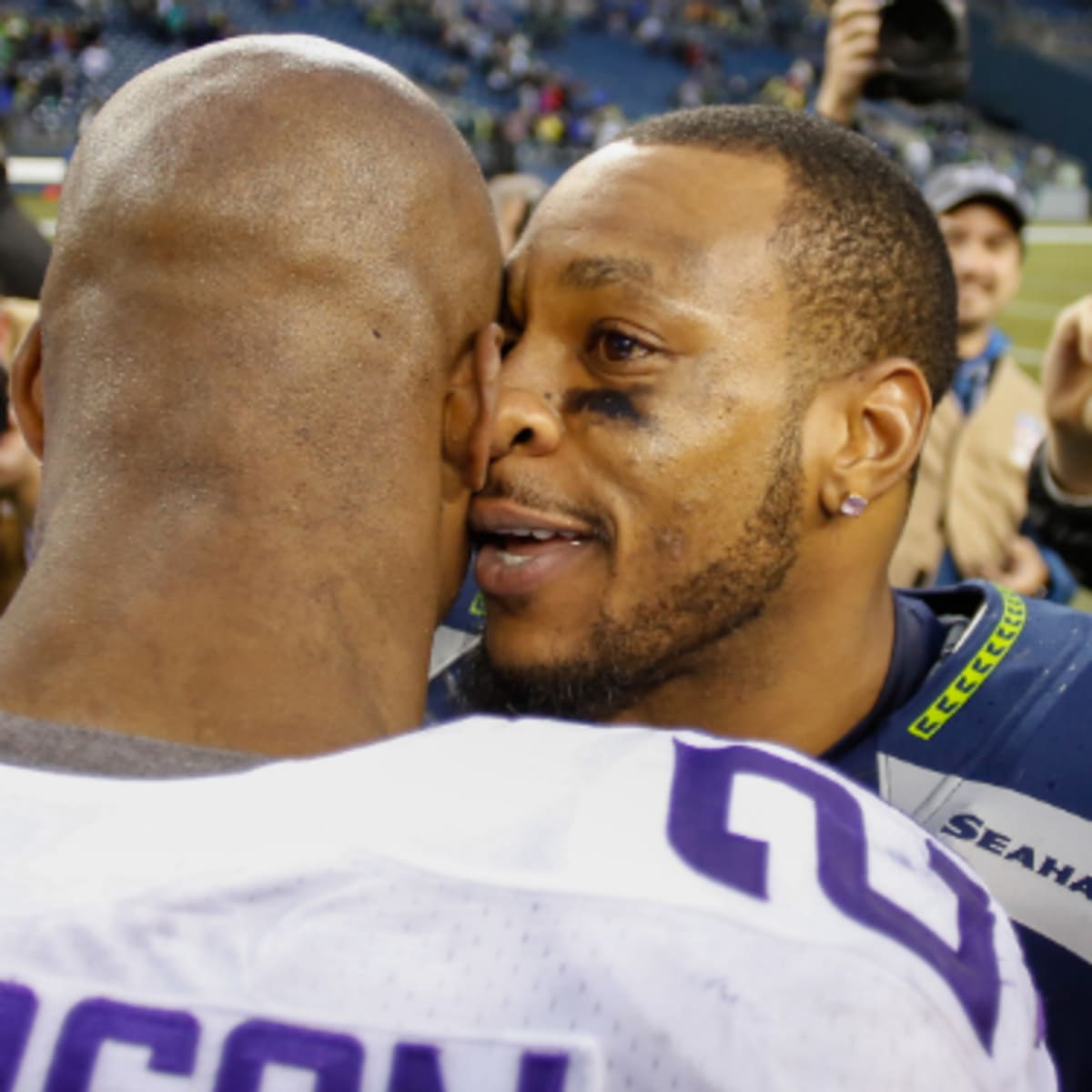 Seattle Seahawks wide receiver/kick off specialists Percy Harvin