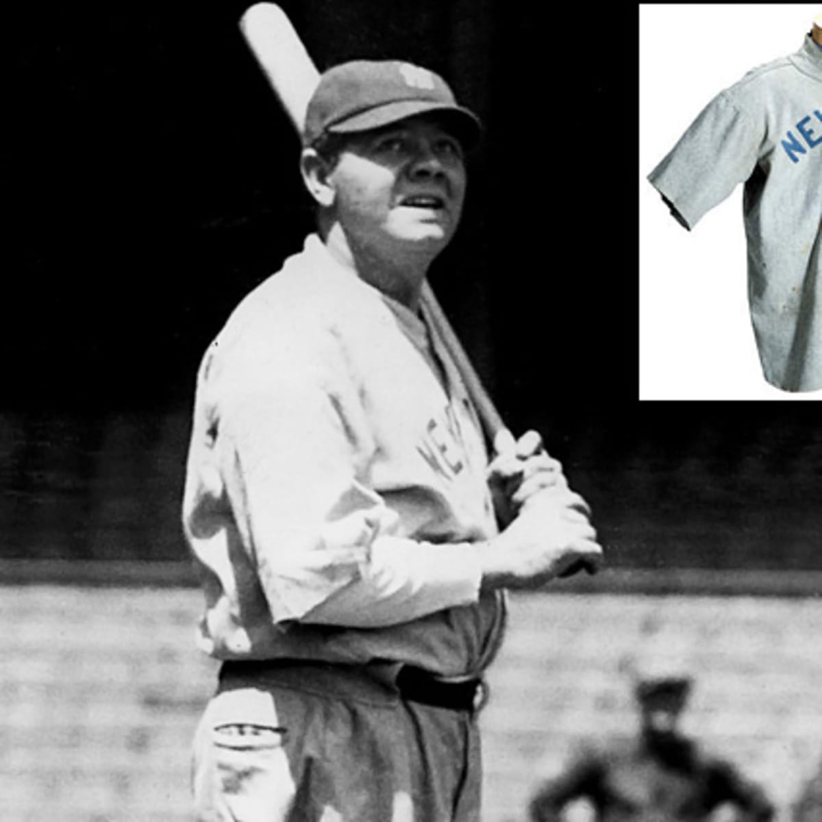 RECORD! A Babe Ruth Game-Worn Jersey Sold for $4.4 Million in 2012