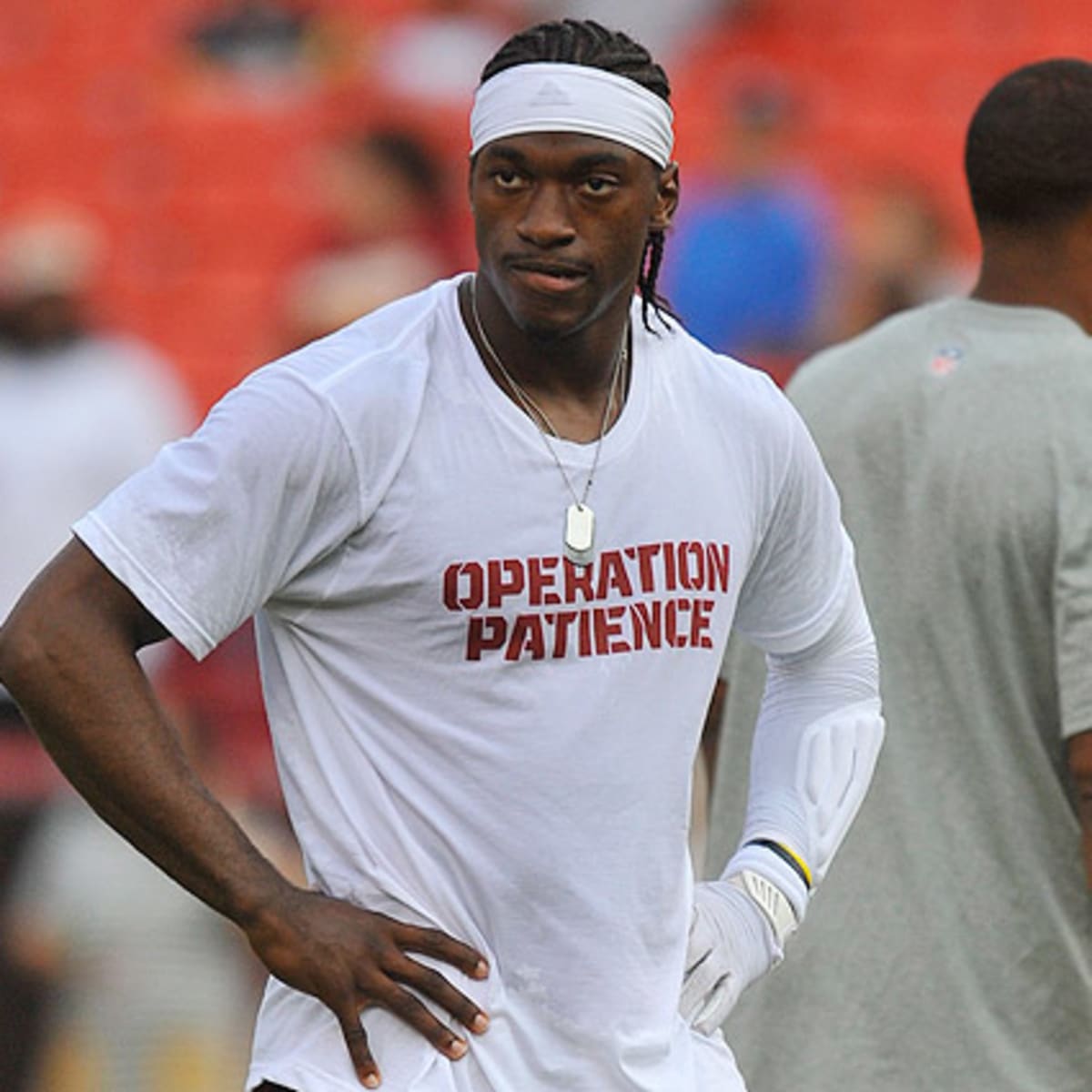 NFL's uniform police hits Robert Griffin III with a $10,000 fine,  apparently for 'Operation Patience' shirt