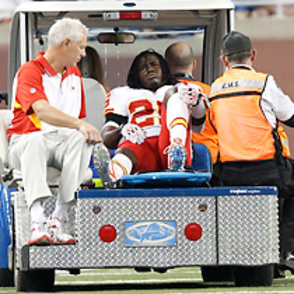 Kansas City loses Jamaal Charles for season because of ACL tear - Los  Angeles Times