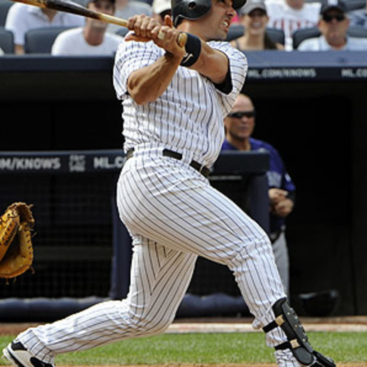 Yankees: Posada returns behind plate