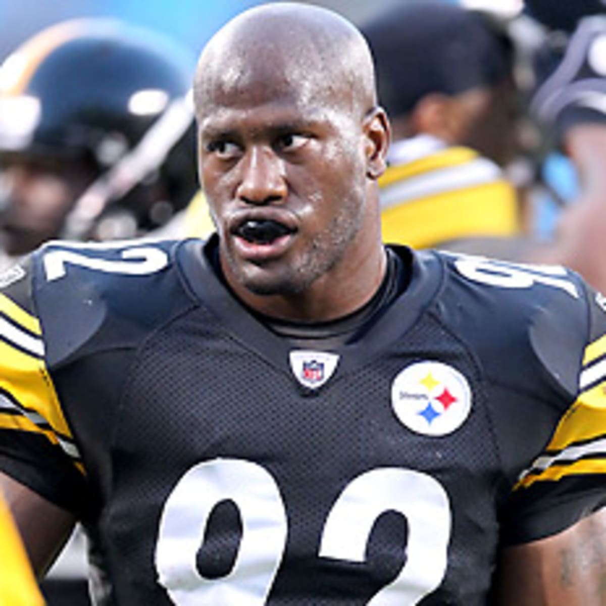 Steelers linebacker James Harrison won't let his kids have