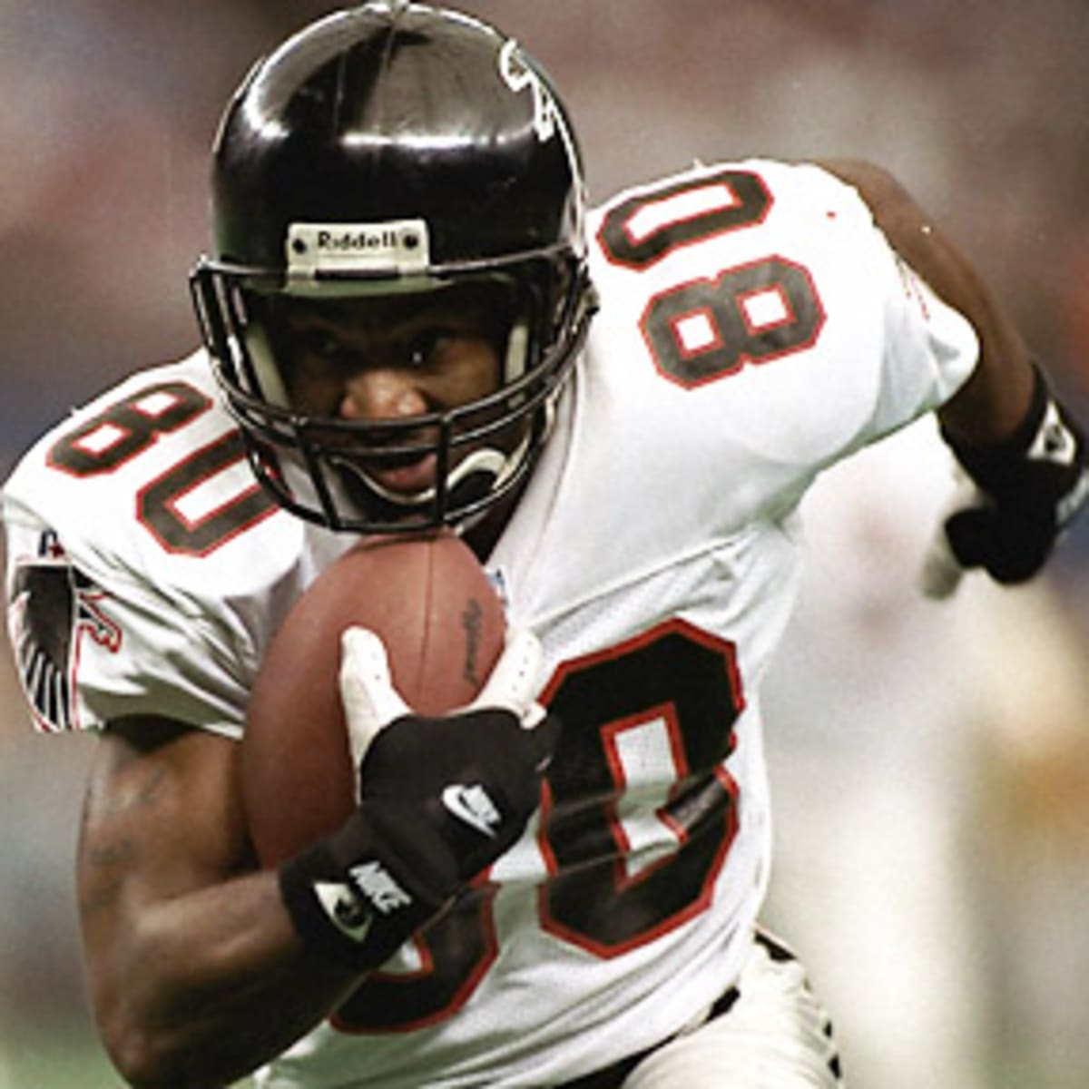 Andre Rison of the Atlanta Falcons looks on during an NFL Football News  Photo - Getty Images