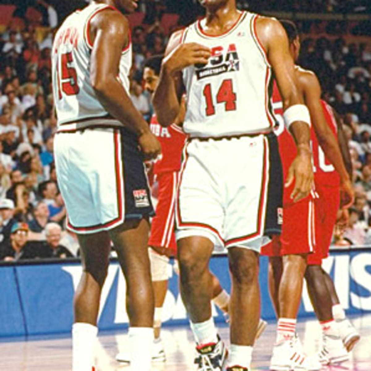1992 Olympic Games Magic Johnson Game Worn & Signed USA Basketball