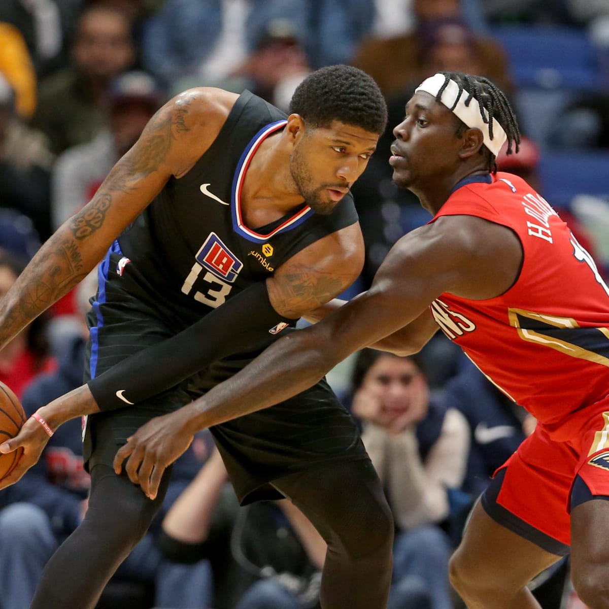 April 3, 2022, Los Angeles, California, USA: Paul George #13 of the Los  Angeles Clippers during their NBA game against the New Orleans Pelicans on  Sunday April 3, 2022 at Crypto.com Arena