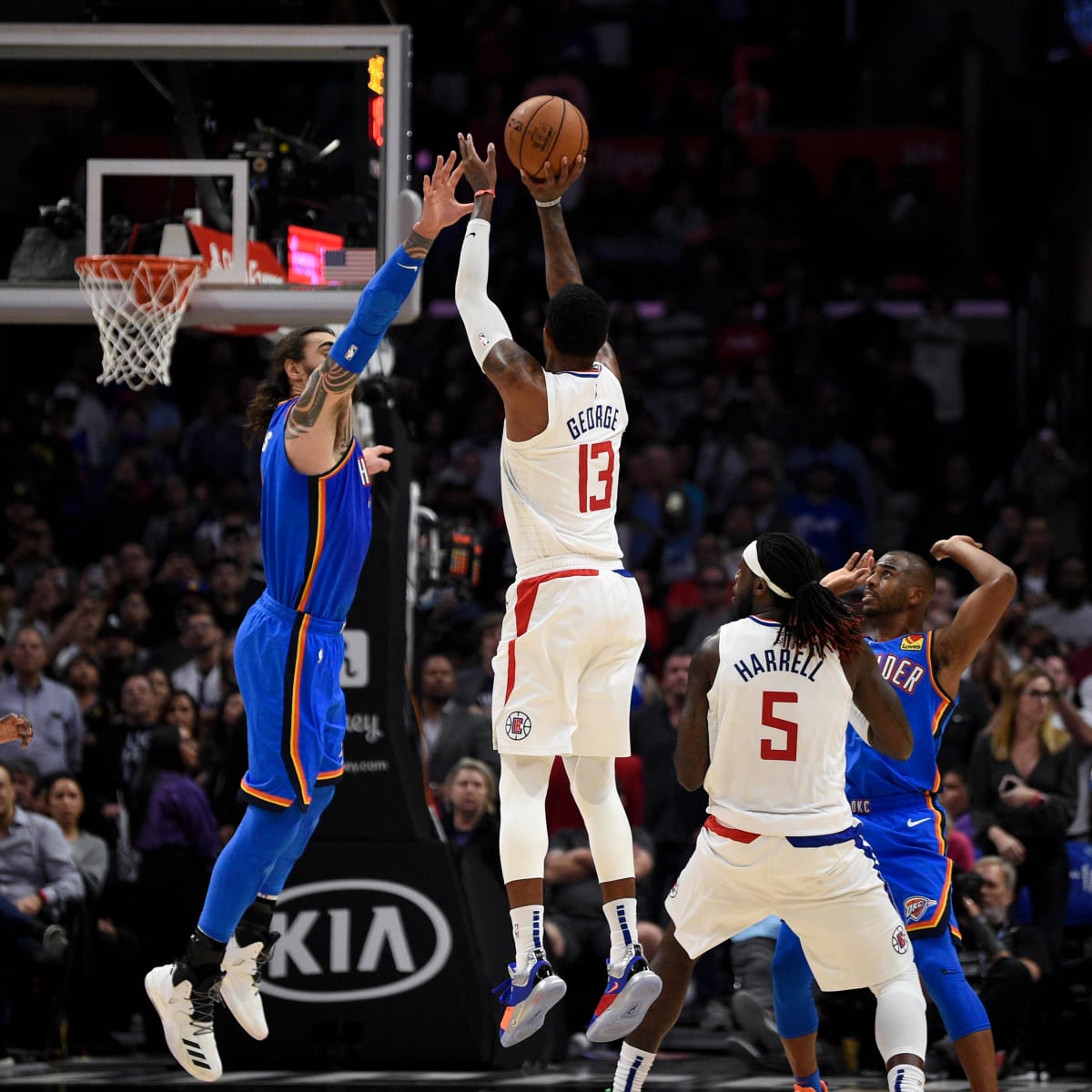 NBA on ESPN - This angle of Paul George's dunk 📸 L.A. Clippers