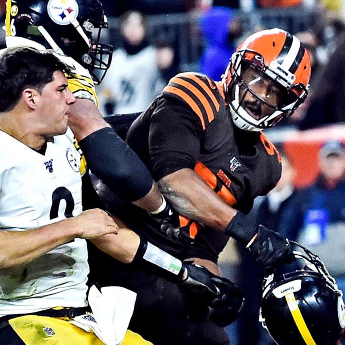 Myles Garrett alleges use of racial slur by Mason Rudolph again