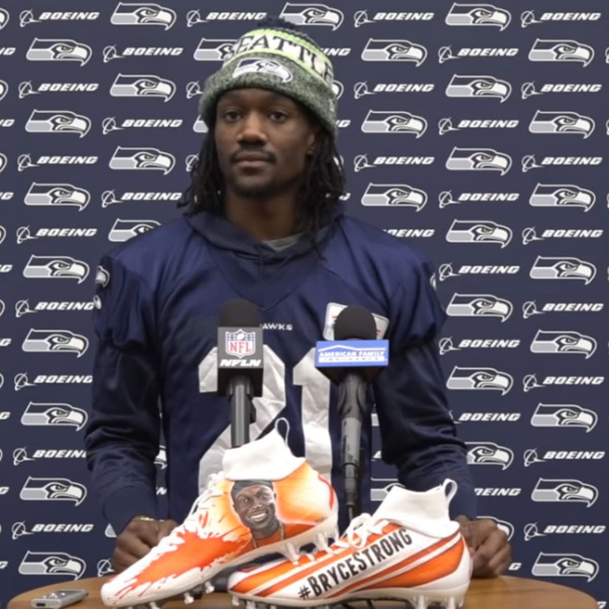 Charitybuzz: DK Metcalf Game-Used Cleats From The Seattle Seahawks