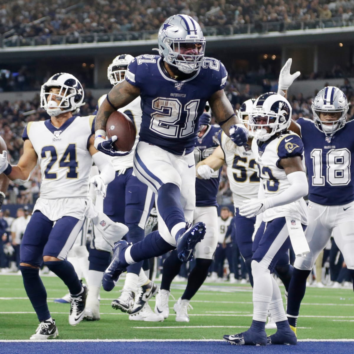 Dallas Cowboys dominate Los Angeles Rams 44-21 in major postseason