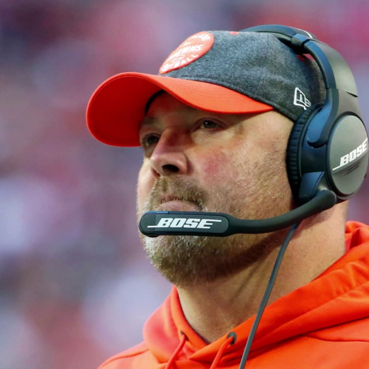 Cleveland Browns head coach Freddie Kitchens seen wearing