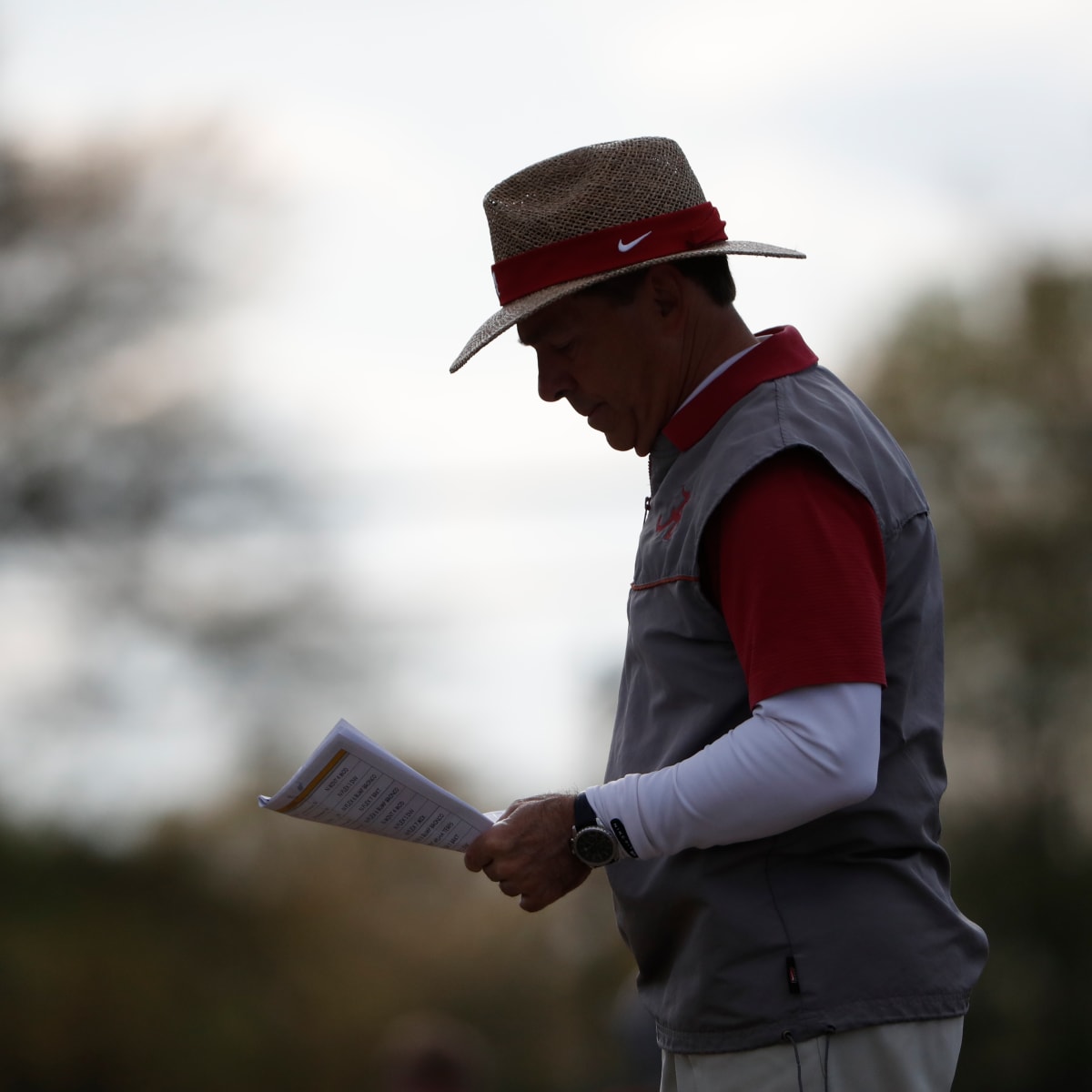 nick saban practice vest