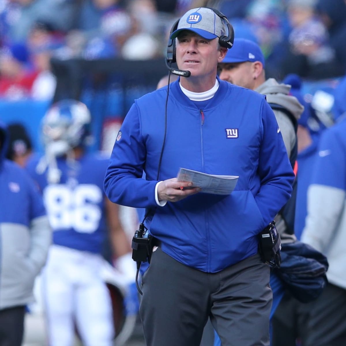 New York Giants fire offensive line coach after he allegedly