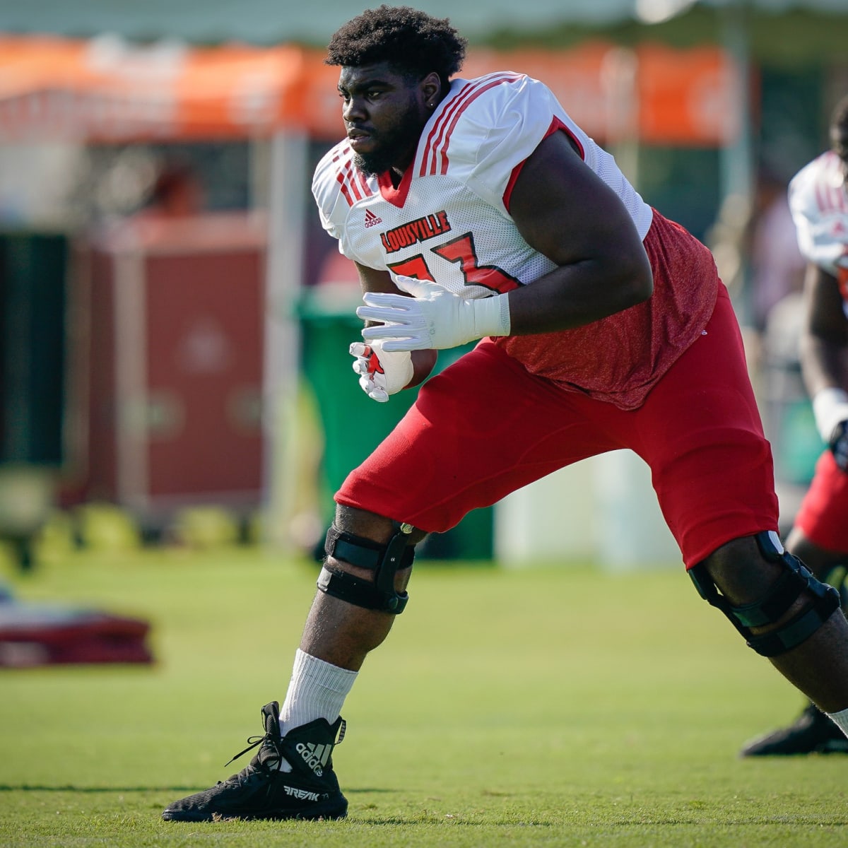 Offensive tackle Mekhi Becton from Louisville taken by NY Jets