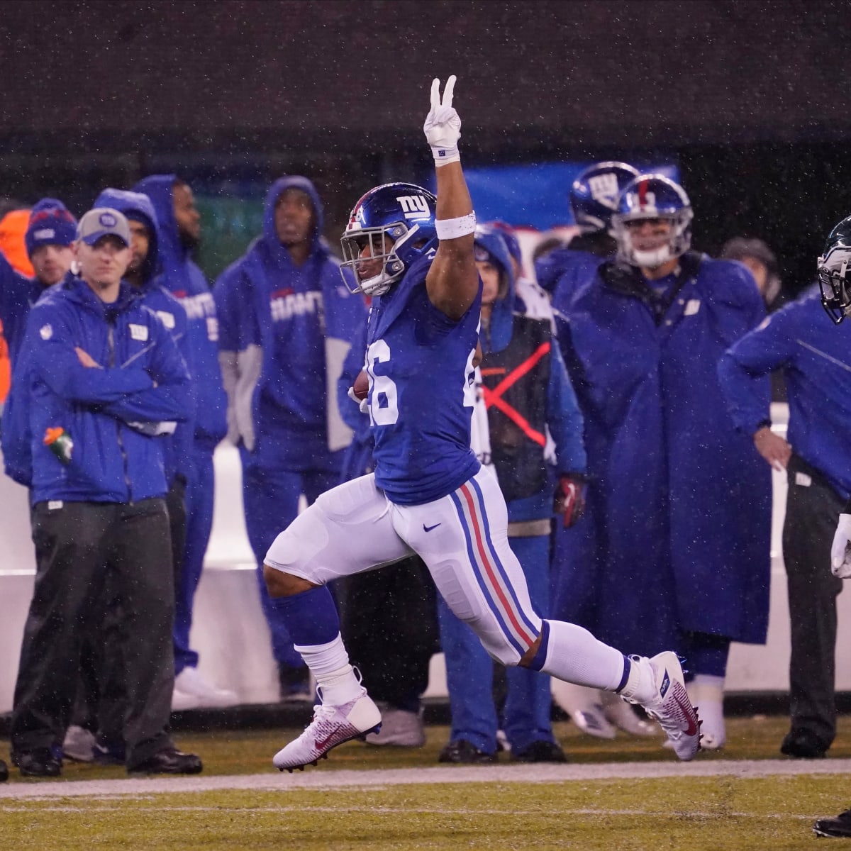 Penn State alum, Giants rookie Saquon Barkley leads NFL jersey