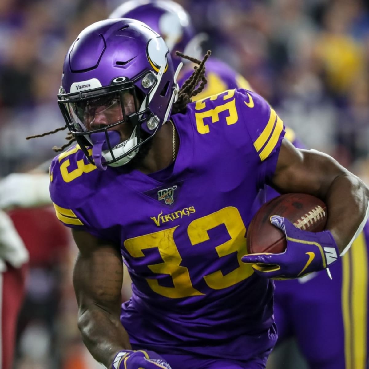 KANSAS CITY, MO - AUGUST 27: Minnesota Vikings defensive end Hercules  Mata'afa (50) during an NFL preseason game between the Minnesota Vikings  and Kansas City Chiefs on Aug 27, 2021 at GEHA