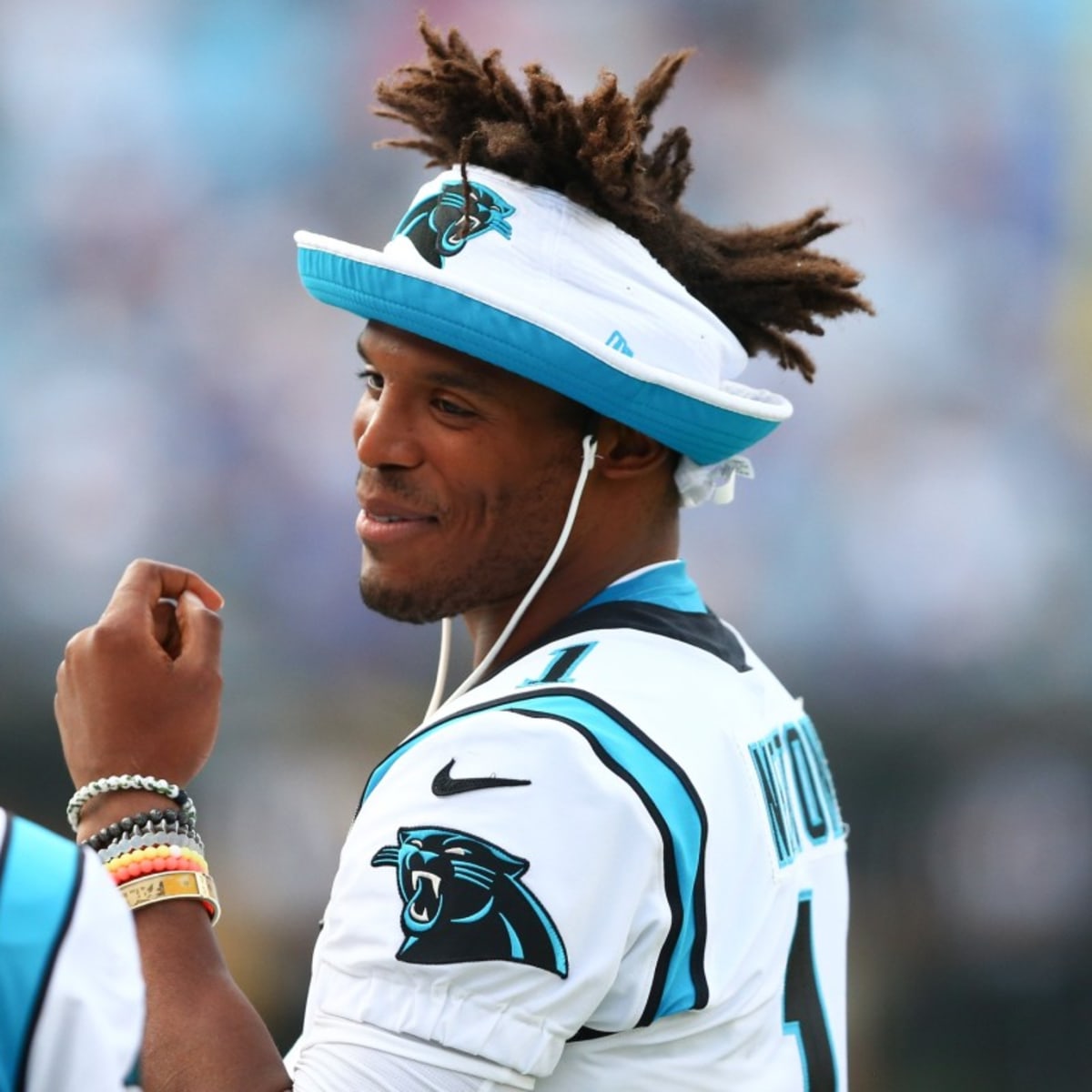 Cam Newton brings the juice to first padded New England Patriots