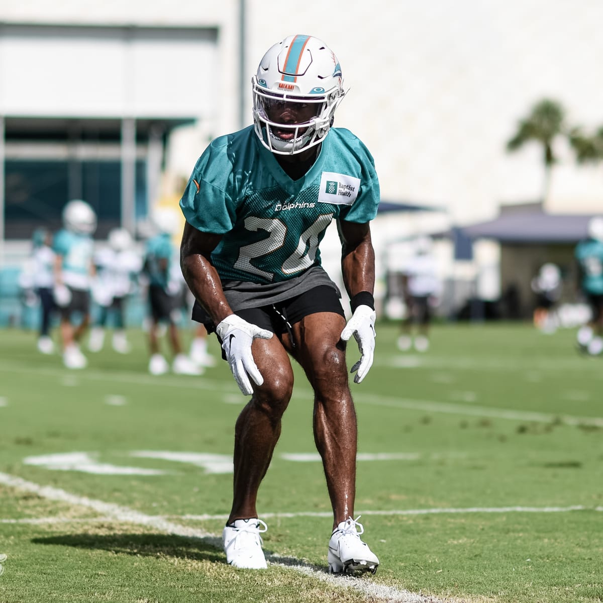 Miami Dolphins cornerback Xavien Howard toe-taps the sideline for a  highlight-reel interception