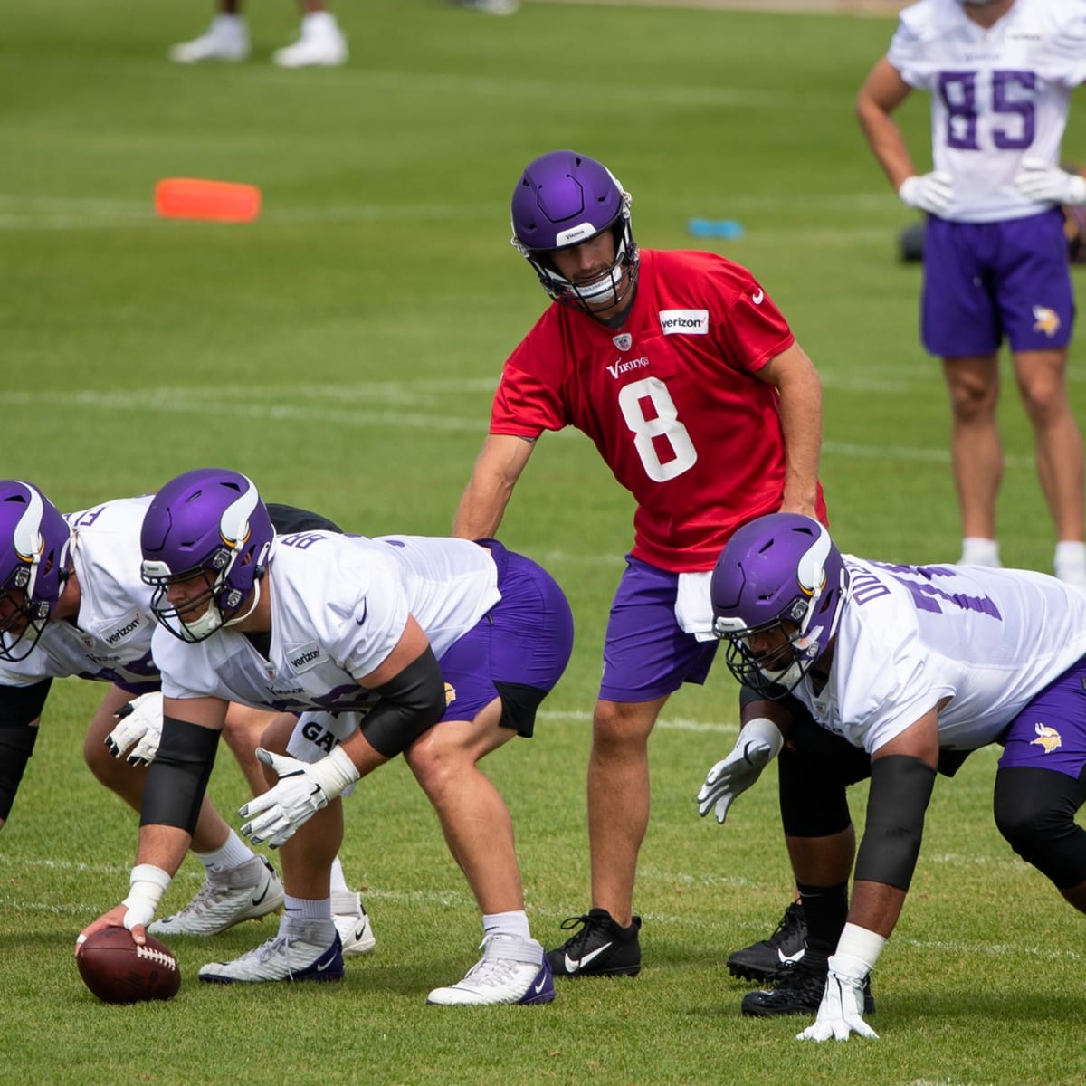 Guard Dakota Dozier is getting practice reps at center